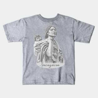 Sacagawea Portrait Kids T-Shirt